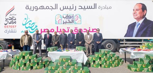 محافظ القاهرة يستقبل قوافل المبادرة الرئاسية "أبواب الخير" في الأسمرات بالتعاون بين صندوق تحيا مصر والتضامن الاجتماعي