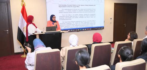التضامن الاجتماعي تستقبل وفداً طلابيا من جامعة كوانسي جاكوين اليابانية وهيئة التعاون الدولي اليابانية "الجايكا"
